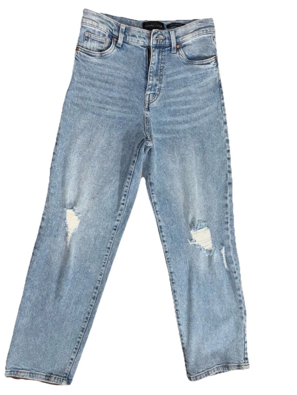 Kendall & Kylie Light Blue Distressed Boyfriend Jeans